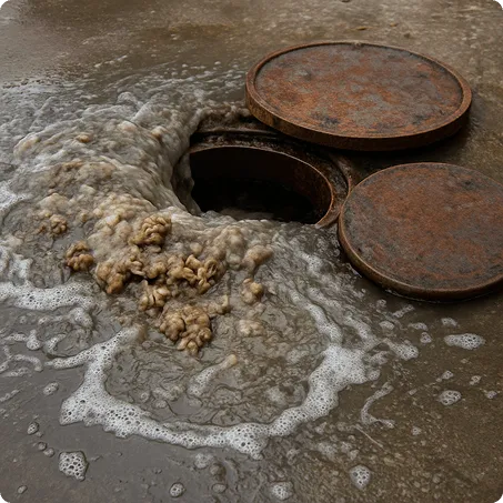 Sewer or water main backups